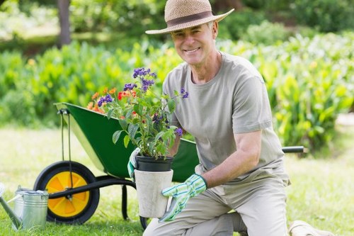 Local transfer station handling landscaping waste for recycling